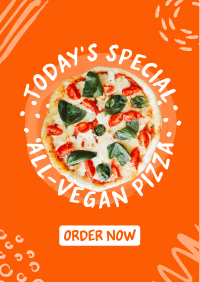 Vegan Pizza Flyer Design