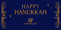 Celebrating Hanukkah Twitter Post Design