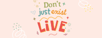 Live Positive Quote Facebook Cover Image Preview