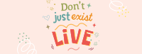 Live Positive Quote Facebook cover Image Preview
