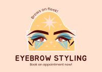 Eyebrow Treatment Postcard Design