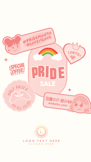 Proud Rainbow Sale Facebook story Image Preview