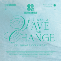 Wave Change Ocean Day Instagram post Image Preview