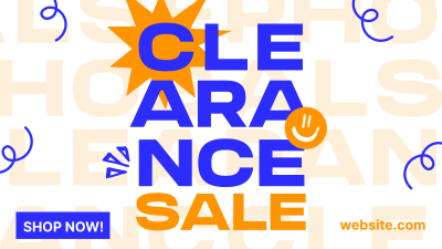 Clearance Sale Scribbles Facebook event cover Image Preview