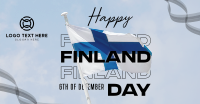 Simple Finland Indepence Day Facebook Ad Design