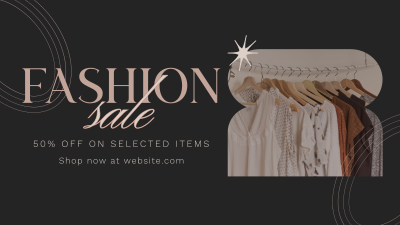 Sophisticated Fashion Sale Facebook event cover Image Preview