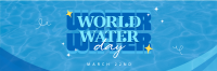 Quirky World Water Day Twitter header (cover) Image Preview