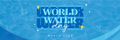 Quirky World Water Day Twitter header (cover) Image Preview