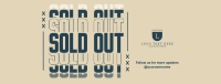 Sold Out Announcement Facebook cover Image Preview
