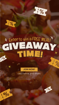 Food Voucher Giveaway Instagram reel Image Preview