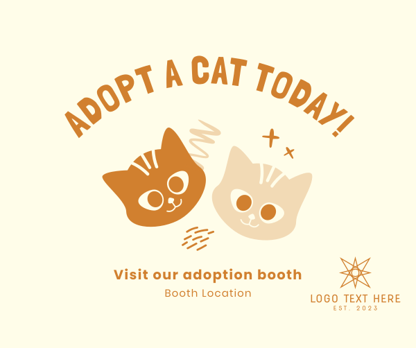 Adopt A Cat Today Facebook Post Design Image Preview