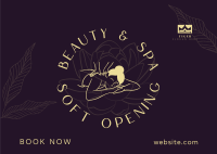 Spa Soft Opening  Postcard Image Preview