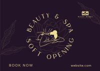 Spa Soft Opening  Postcard Image Preview