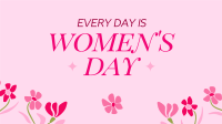 Women's Day Everyday Facebook event cover Image Preview