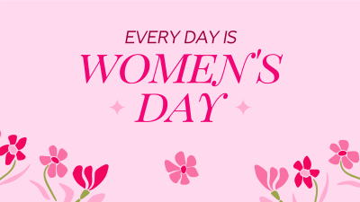 Women's Day Everyday Facebook event cover Image Preview