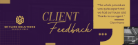 Elegant Real Estate Feedback Twitter Header Image Preview