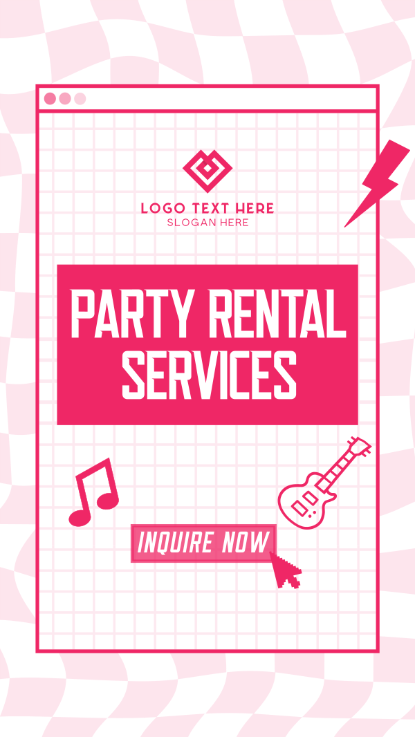 Retro Party Facebook Story Design