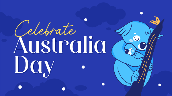 Sleeping Koalas Facebook Event Cover Design
