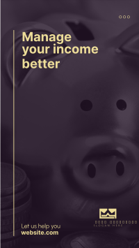 Piggy Bank Facebook Story Design
