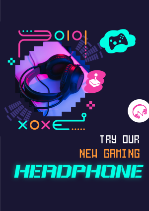 Gaming Headphone Accessory Poster Image Preview