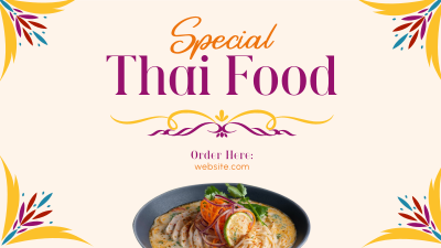 Special Thai Food Facebook event cover Image Preview