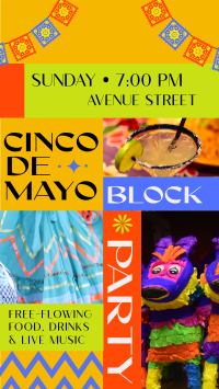 Cinco de Mayo Block Party TikTok Video Design