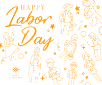Labor Day  celebration Facebook post Image Preview