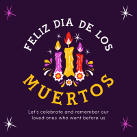 Candles for Dia De los Muertos Instagram post Image Preview