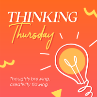 Thinking Thursday Thoughts Instagram Post Design