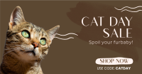 Cat Day Sale Facebook ad Image Preview