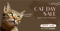 Cat Day Sale Facebook Ad Image Preview