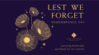 Symbol of Remembrance Facebook event cover Image Preview