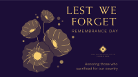 Symbol of Remembrance Facebook event cover Image Preview