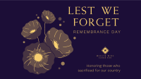 Symbol of Remembrance Facebook Event Cover Image Preview