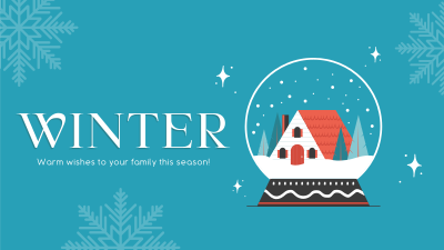 Winter Inside Globe Facebook event cover Image Preview