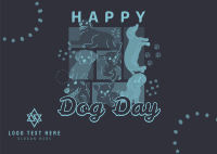 It's Arf Arf Day Postcard Design