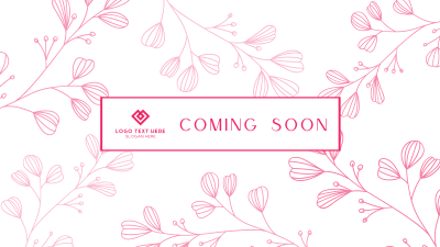 Floral Stationery YouTube Banner Image Preview