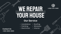 Your House Repair Facebook Event Cover Design
