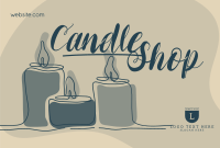 Line Candle Pinterest board cover Image Preview