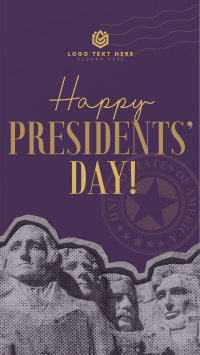 President's Day Mt. Rushmore Instagram Story Design