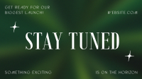 Minimalist Biggest Launch Stay Tuned Facebook Event Cover Design