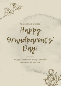 Flower Grandparent's Day Poster Image Preview