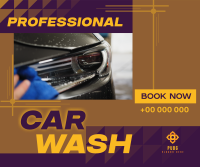 Professional Car Wash Services Facebook Post Design