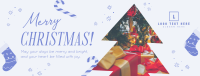 Merry and Bright Christmas Facebook cover Image Preview