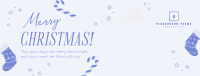 Merry and Bright Christmas Facebook Cover Image Preview