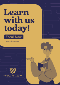 Enrollment Student Register  Poster Design