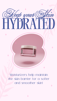 Skincare Hydration Benefits Facebook Story Design