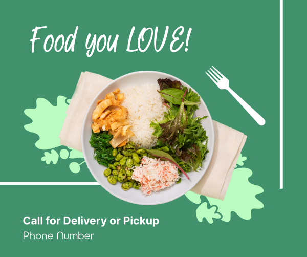 Tasty Lunch Delivery Facebook Post Design Image Preview