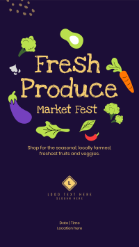 Fresh Market Fest Instagram Story Design