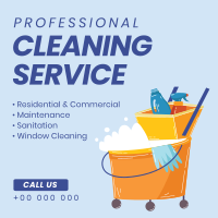 Cleaning Professionals Instagram Post Design